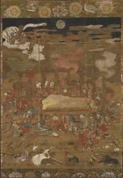 Parinirvana von Sakyamuni, dem historischen Buddha
