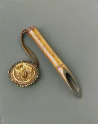 Reistester (kome sashi), spätes 18. Jahrhundert (Bambus und Knochen)