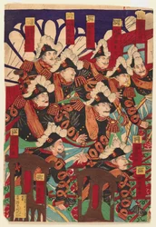 Drei Blätter eines Triptychons, 1868-1912