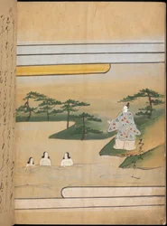 Drei Frauen im Wasser, Illustration aus dem 