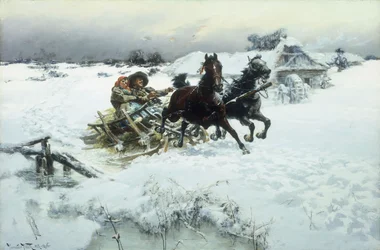 Die Schlittenfahrt, 1896