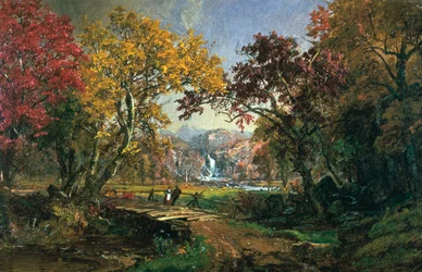 Paar auf einer Brücke, 1876