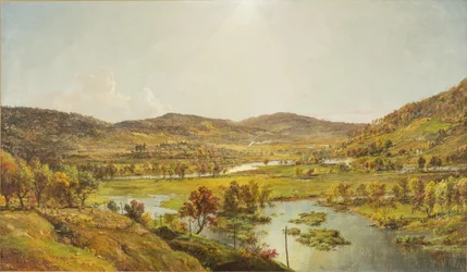 Die Ebenen von Sidney mit dem Zusammenfluss von Susquehanna und Unadilla