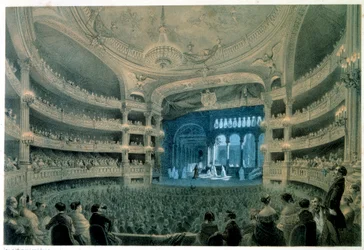 Ansicht des Theatersaals der Oper Garnier (Musikakademie)