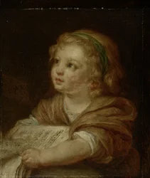 Mädchen mit Notenbuch