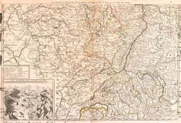 Frankreich (Region: Obere Normandie, Île-de-France, Champagne-Ardenne, Rhône-Alpes, Burgund, Auvergne, Centre), Belgien (südliche Wallonische Region), Luxemburg, Deutschland (Rheinland-Pfalz, Saarland, Baden-Württemberg), Schweiz (Kanton: Thurgau, Appenzel