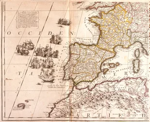 Spanien, Frankreich (mit Korsika), Belgien, Deutschland (Bundesland: Nordrhein-Westfalen, Süd-Niedersachsen, Süd-Sachsen-Anhalt, Hessen, Thüringen, Sachsen, Rheinland-Pfalz, Saarland, Baden-Württemberg, Bayern), Luxemburg, Österreich, Schweiz, Italien (Reg