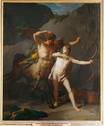 Die Erziehung des Achilles durch den Zentaur Chiron