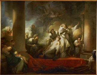 Der Hohepriester Coresus opfert sich, um Callirhoe zu retten