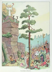Druidenfest am Maennelstein, Elsass, Illustration aus 