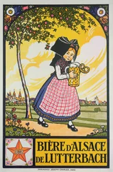 Plakat für Bier aus Lutterbach, Elsass