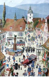 Die Franzosen übergeben Elsass