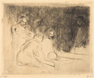 Das Mahl in Emmaus (3. Tafel)