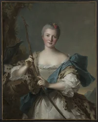 Porträt einer Frau als Diana