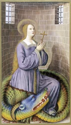 Heilige Margarete, nach Jean Bourdichon, Die Stunden von Anne von Bretagne
