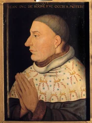 Porträt von Jean ohne Furcht, Herzog von Burgund (1371-1419). Gemälde zugeschrieben Jean Malouel (aktiv zwischen 1397-1415)