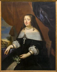 Porträt von Anne von Österreich (Österreich) zugeschrieben Jean Nocret (1615-1672) - Musée Saint-Loup, Troyes