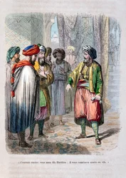 Muhammad Ali schickt seinen Sohn Ibrahim Pasha, um den saudischen Aufstand niederzuschlagen, 1811-1818, 1847