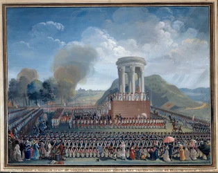 Fest der Föderation in Besançon am 14. Juli 1790