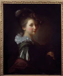 Porträt einer Frau. Gemälde von Jean Alexis Grimou (1680-1740) 18. Jahrhundert Toulouse, Musee des Augustins
