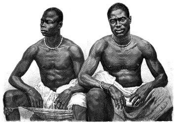 Zwei Männer aus Assinie, Guinea, ca. 1860-1920