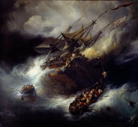 Brand der Kent, Untergang eines Bootes (1800). (1802-1880)