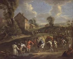 Infanterie auf dem Marsch