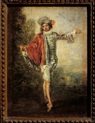 Der Gleichgültige, circa 1717. Maße: 0,25 x 0,19 m. Louvre, Paris