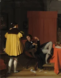 Aretino und der Gesandte von Karl V.