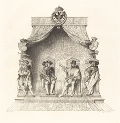 Vier Magistrate von Besançon