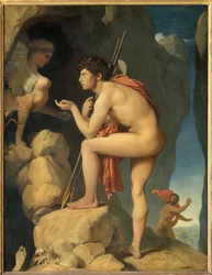 Ödipus erklärt das Rätsel der Sphinx (1808)