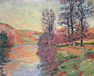 Landschaft vom Fluss Creuse, ca. 1912