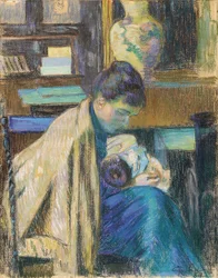Madame Guillaumin mit Madeleine, 1889