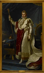 Napoleon Bonaparte in seiner Krönungsrobe