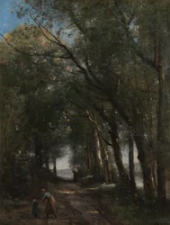 Ein Weg durch die Bäume, ca. 1870-73