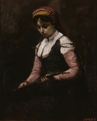 Mädchen mit Mandoline