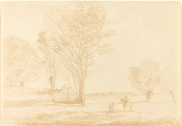 Reiter in der Landschaft angehalten, 1874