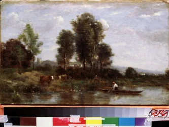 Landschaft mit Fluss