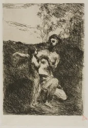 Venus schneidet Cupidos Flügel, erste Platte