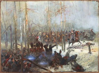 Kürassierangriff in Russland. Napoleonische Kriege, Russland