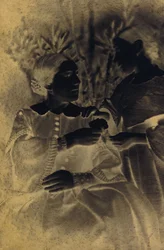 Porträt von Frau und Kind, 1855