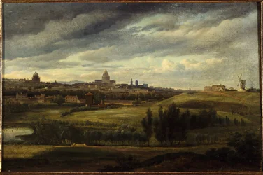 Blick auf Paris, von den Höhen von Gentilly, 1815