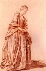 Drapierte weibliche Figur