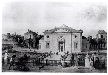 Das Große Amphitheater des Jardin des Plantes in Paris, 1794, aus 