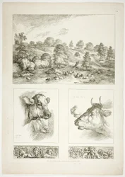 Platte vier von 38 aus Oeuvres de J. B. Huet