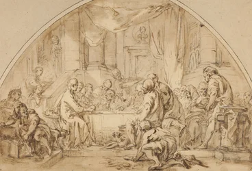 Studie für Das letzte Abendmahl, ca. 1792