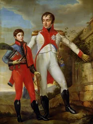 Louis Bonaparte (1778-1846), König von Holland, und Louis Napoleon (1804-31), Kronprinz von Holland, um 1806