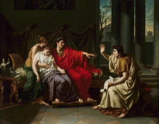 Vergil liest die Aeneis Augustus, Octavia und Livia vor