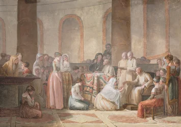 Die Verteilung der Rosenkränze, 1793