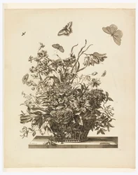 Tafel 10, aus dem Set Blumen in einem Korb